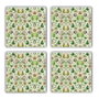 Hermia TBA11183964 Set de 4 Felpudos de Cristal 100% Piedra Natural Hechos a Mano